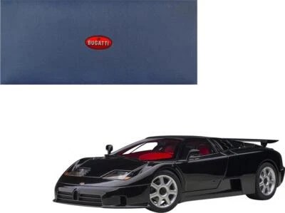 Bugatti EB110 SS Super Sport Nero Vernice Black with Red Interior and Silver Car - Image 1 of 4