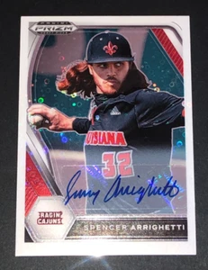 2021 Paninin Draft Prizm Spencer Arrighetti ROOKIE Auto White Disco SP/50 Top RC - Picture 1 of 2