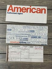 Vintage December 1972 American Airlines Special Service Ticket