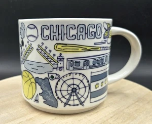 Tazza Starbucks Been There serie CHICAGO 14 oz tazza caffè a tema Lake Michigan usata in ottime condizioni - Foto 1 di 9