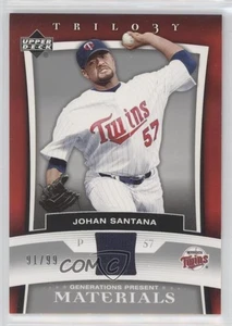Upper Deck Trilogy Generations Present Materials 2005/99 Johan Santana #PR-JS - Imagen 1 de 4