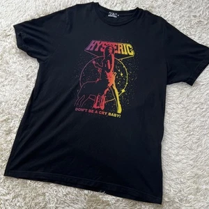 HYSTERIC GLAMOUR Don't Be a Cry Baby! T-shirt Black Size XL - Picture 1 of 7