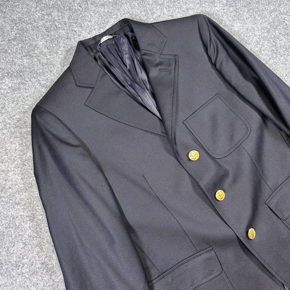 Blazer Brooks Brothers Juvenil 14 Azul Marino Loro Piana Super 120s Lana Dorado Botones Foto 1 de 4