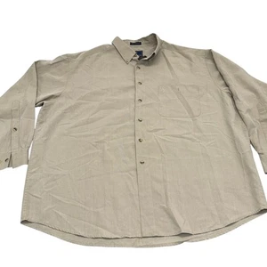 Browning Business Men's Size XXL Casual Beige Button-Up Long Sleeve Shirt - Picture 1 of 9