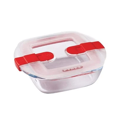 Pyrex Cook & Heat contenitore quadrato per alimenti in vetro borosilicato c gAkj - Immagine 1 di 4