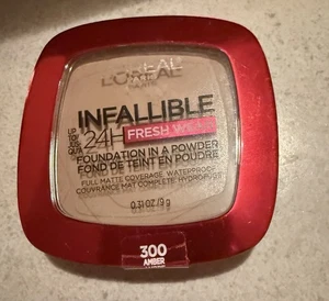 L'Oréal Paris Infallible 24H Foundation In A Powder - Shade 300 Amber - Picture 1 of 2