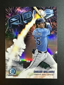 2025 Bowman Chrome Baseball Carson Williams Adios #AD-21 Rays - Bild 1 von 2