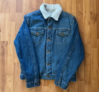 Chaqueta vaquera Sherpa Jean American Apparel muestra mediana hecha en EE. UU. Los Ángeles Foto 1 de 4