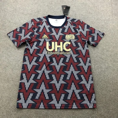 New England Revolution Jersey Shirt Mens Medium Red Navy MLS Soccer Adidas UHC - Image 1 of 4