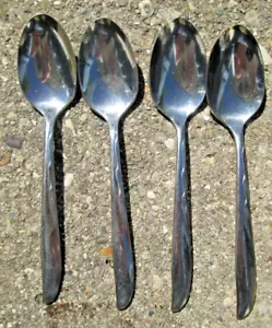 Cubiertos de acero inoxidable vintage Oneida DUCHESS DCS2 CMM lote de 4 cucharas de postre té - Imagen 1 de 5