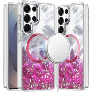 Coque téléphone pour Galaxy S25 Ultra/S25+/S25 époxy paillettes scintillantes transparente bling cover - Photo 1 sur 28