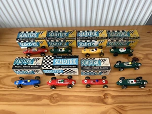9 x 1960's Tri-ang Scalextric F1 Racing Cars Boxed LoftFind Collection Untested - Picture 1 of 23