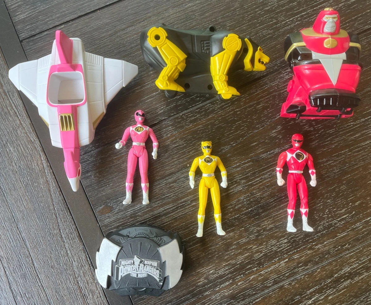 McDonald's Power Rangers Action Figure Accessories & Happy for
