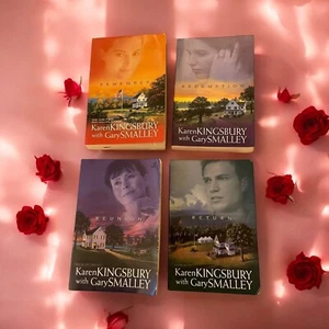 Karen Kingsbury Gary Smalley Paperback Books Lot Of 4 Christian Fiction Novels - Picture 1 of 4