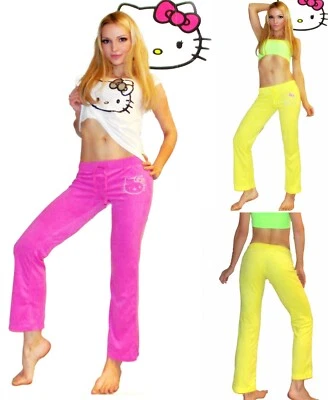Pantalones Sanrio Hello Kitty Lounge/Active Terry S,M,L, Amarillo, Rosa Rosa Foto 1 de 4