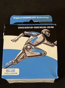 1 roll Blue 5m x 5cm Kinesiology Muscle Care Tape Sports Taping Method Waist - Picture 1 of 4