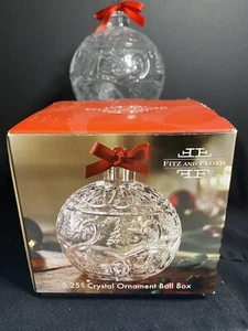 Fitz and Floyd Kristall Ornament Kugel Box Neu im Karton - Bild 1 von 3