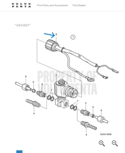 New VOLVO PENTA 3841897 WIRING HARNESS Genuine part - Picture 1 of 5