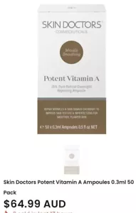 Skin Doctors” Potent Vit A 15 O/o retinal , Rrp$64.95 Sell $58 Delivered - Picture 1 of 3