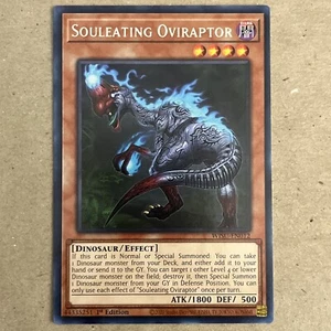 Yu-Gi-Oh! TCG Souleating Oviraptor Wild Survivors WISU-EN012 1st Edition Rare - Picture 1 of 2