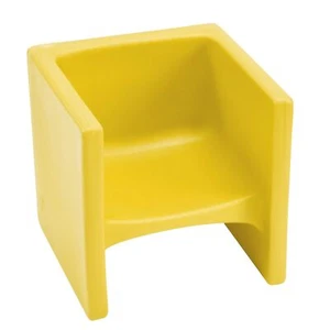 Cube Chair, Yellow,Flexible Seating Classroom Furniture. - Picture 1 of 2
