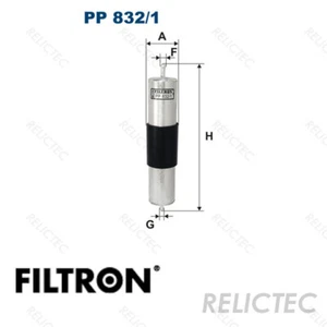 Filtro de combustible BMW Alpina:E36,E46,E39,E38,E34,E31,3,5,B3,Z3,7,B10,B8,8,B12 ELE6020 - Imagen 1 de 2