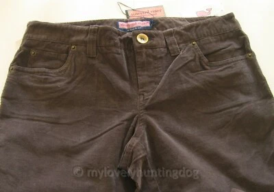 Pantalones de pana de 5 bolsillos para mujer Vineyard Vines talla 6 marrón oscuro nuevos con etiquetas Foto 1 de 4