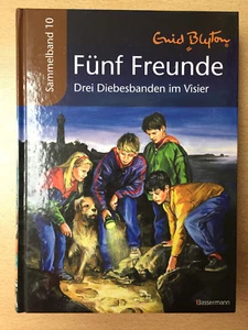 RAR + Enid Blyton + 5 FÜNF FREUNDE + Drei Diebesbanden im Visier + SAMMELBAND 10 - Bild 1 von 5