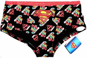 Supergirl Knickers Panties Superman DC Comics Red Womens Ladies UK Sizes 8 to 22 - Picture 1 of 4