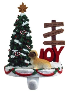 Lhasa Apso Stocking Holder Hanger Tan Puppy Cut - Picture 1 of 1
