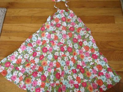 VESTIDO GYMBOREE TALLA 4 AÑOS PRIMAVERA HALTER IGLESIA COMO NUEVO USADO EN EXCELENTE ESTADO JARDÍN TROPICAL VERANO Foto 1 de 4