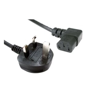 3 Metre Right Angled Kettle Lead Cable Power UK Plug Cord IEC C13 3 Pin - Picture 1 of 4