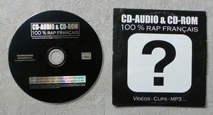 CD AUDIO MUSIQUE / CD-AUDIO & CD-ROM 100% RAP FRANÇAIS" 8T CD COMPILATION PROMO - Imagen 1 de 2
