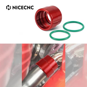 Red Exhaust Collar For Beta 2-Stroke RR250 RR300 XTrainer300 2013-2017 2018 2019 - Picture 1 of 12