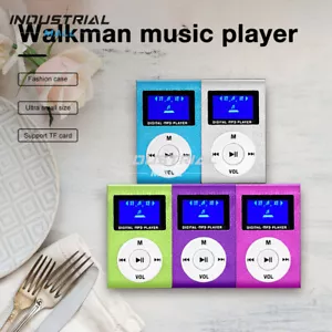 MP3 Player Support Micro SD TF Card Portable Mini With Clip-on Stereo LCD Screen - Picture 1 of 17