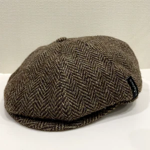 Wigens Newsboy Cap Classic Herringbone Tweed Size 58 wool Mint - Picture 1 of 18