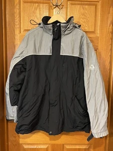 CO222 Gerry Ski Snow Jacket 3 In 1 Stowable Hood Nylon Shell Mens Large - Picture 1 of 5
