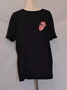 Rolling Stones "No Filter" Tour 2019 T-Shirt - Black w/Logo And Tour Dates Large - Picture 1 of 3