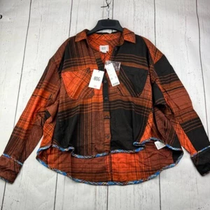BDG Urban Outfitter Small Checkered Long Sleeves Shirt Women New - Picture 1 of 15