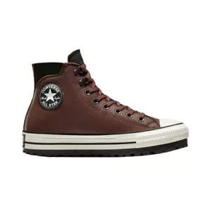 Men's Converse Chuck Taylor All Star Brown City Trek Leather Waterproof Boot New - Picture 1 of 7