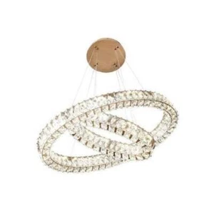 GINESS TWIN OVAL CRYSTAL CEILING PENDANT by RV ASTLEY FREE🚚SHIPPING - Picture 1 of 4
