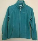 Columbia Girls Fleece Jacket Size Large (14-16) LS Blue Front Zip 2 Zip Pockets