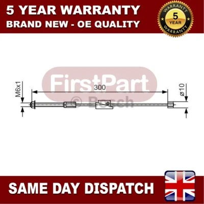 Fits Ford Fiesta Fusion + Other Models Firstpart Front Centre Hand Brake Cable - Изображение 1 из 4
