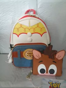 Neu mit Etikett - Disney/Loungefly - Jessie & Bullseye - Mini-Rucksack & Geldbörse Set - Bild 1 von 7