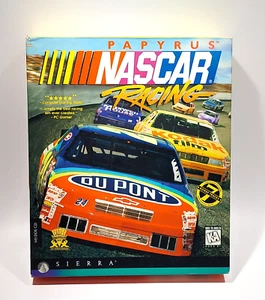 Vintage Game Sierra Papyrus Nascar Racing 1996 Pc box only with paperwork - Picture 1 of 7