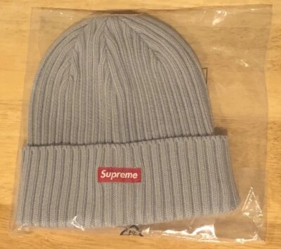 Gorro Supreme Overdyed Gris Logotipo de Caja Nuevo Auténtico SS23BN16 🔥SE ENVÍA LO ANTES POSIBLE Foto 1 de 4