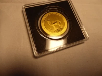 Goldmünze African Springbock 2023, 1/200 Unze, 999 prägefrisch in OVP - Bild 1 von 3