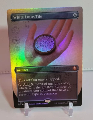 White Lotus Tile Borderless Foil MTG Avatar Mythic 330 - Image 1 of 2