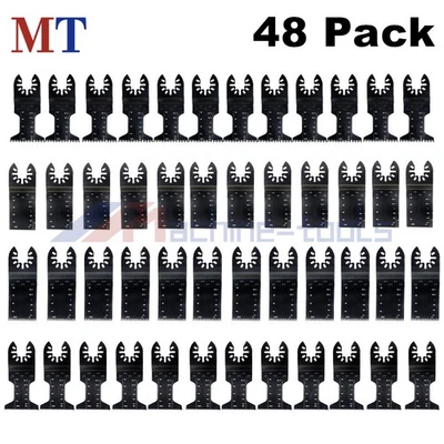 Kit de 48 hojas de sierra oscilantes universales multiherramienta de metal y madera de liberación rápida Foto 1 de 4
