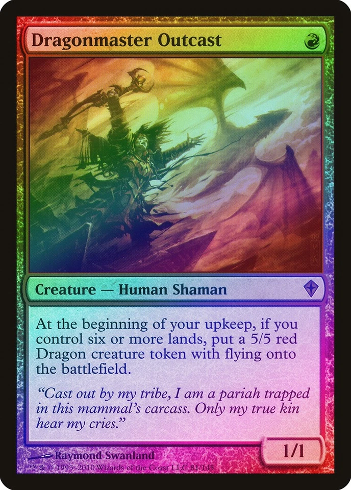Dragonmaster Outcast FOIL Worldwake PLD Red Mythic Rare MAGIC CARD ABUGames - Image 1 of 1